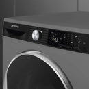 Smeg 9kg Dark Inox Free Standing Tumble Dryer - D3T9XSA
