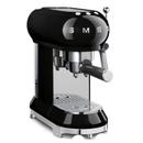 Smeg 50's Style Espresso Manual Coffee Machine Black ECF01BLSA