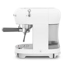 Smeg 50's Style Espresso Manual Coffee Machine White ECF02WHEU