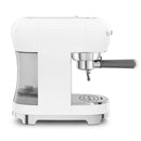 Smeg 50's Style Espresso Manual Coffee Machine White ECF02WHEU