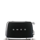 Smeg Retro 2000W 4 Slice Toaster Black TSF03BLSA